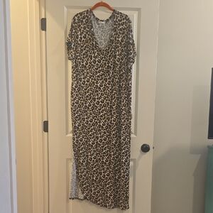 Reborn J Animal Print Maxi Dress